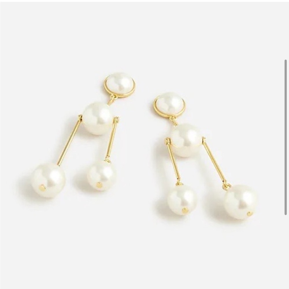 J. Crew pearl pendant earrings - Picture 4 of 7